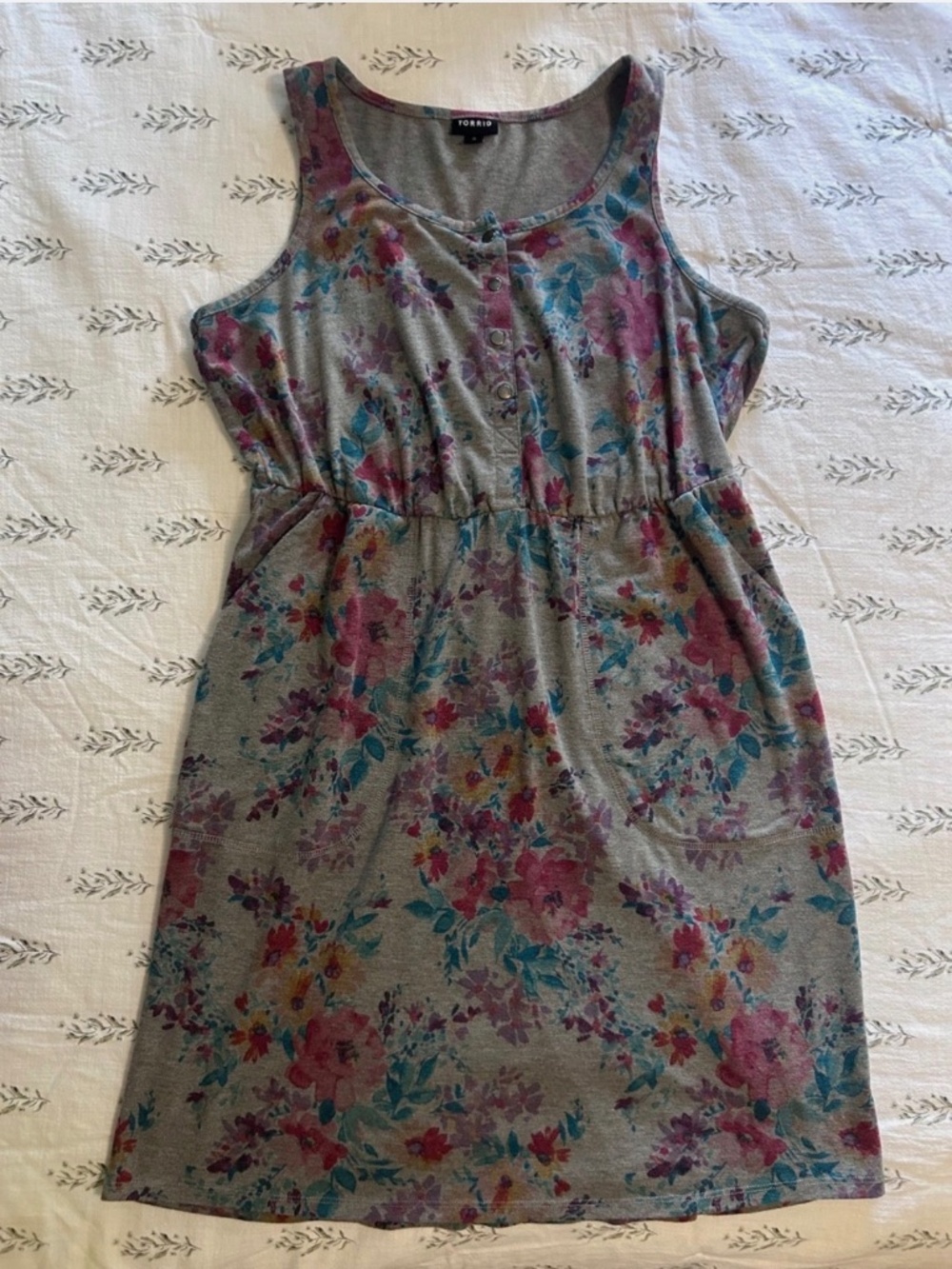 Womens Torrid Floral Mini Dress Size 0 EUC
